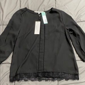 Collective Concepts lace hem blouse